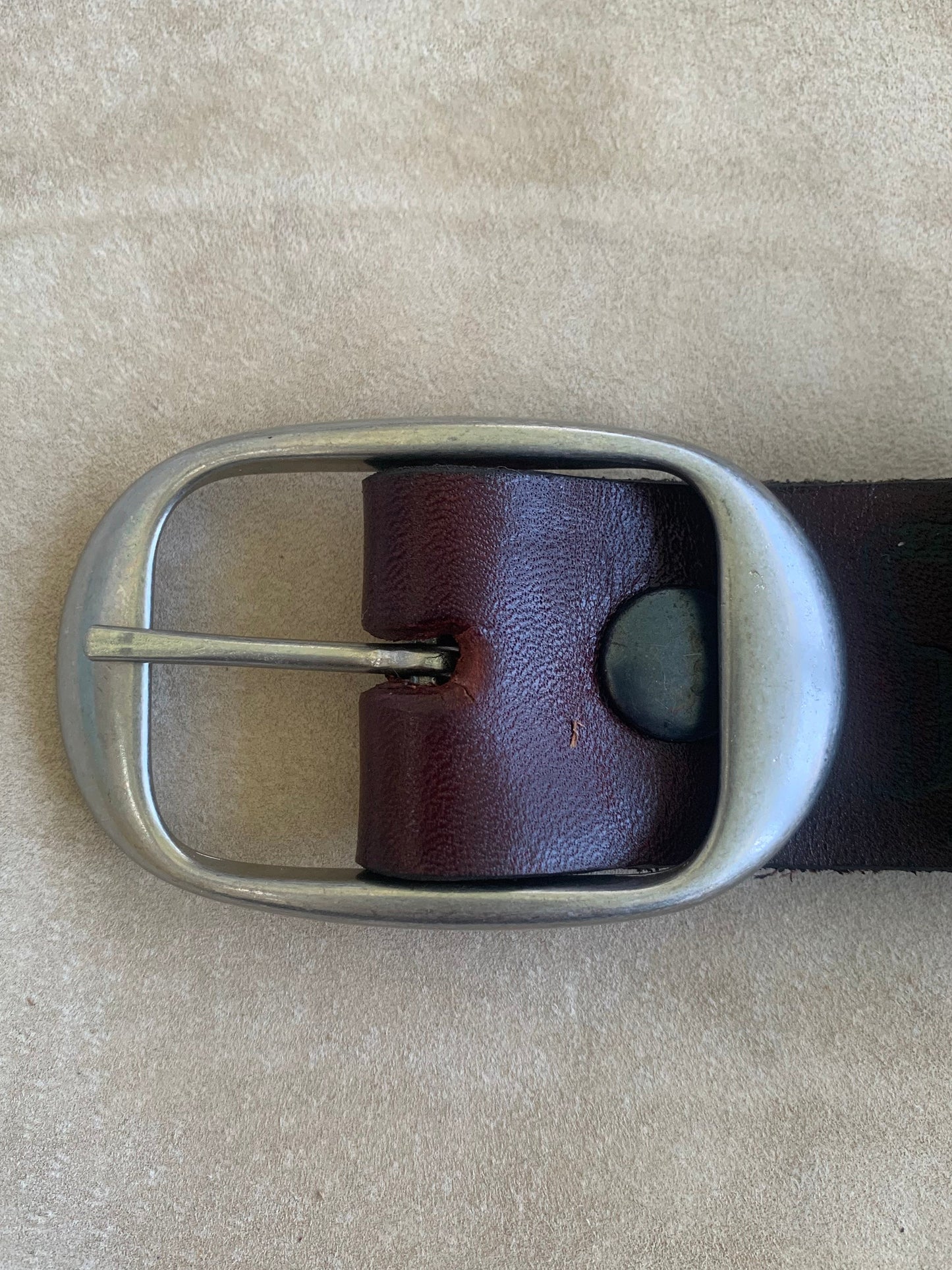 Wolf Pack Patterned Leather Belt