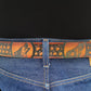 Wolf Pack Patterned Leather Belt