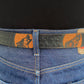 Wolf Pack Patterned Leather Belt