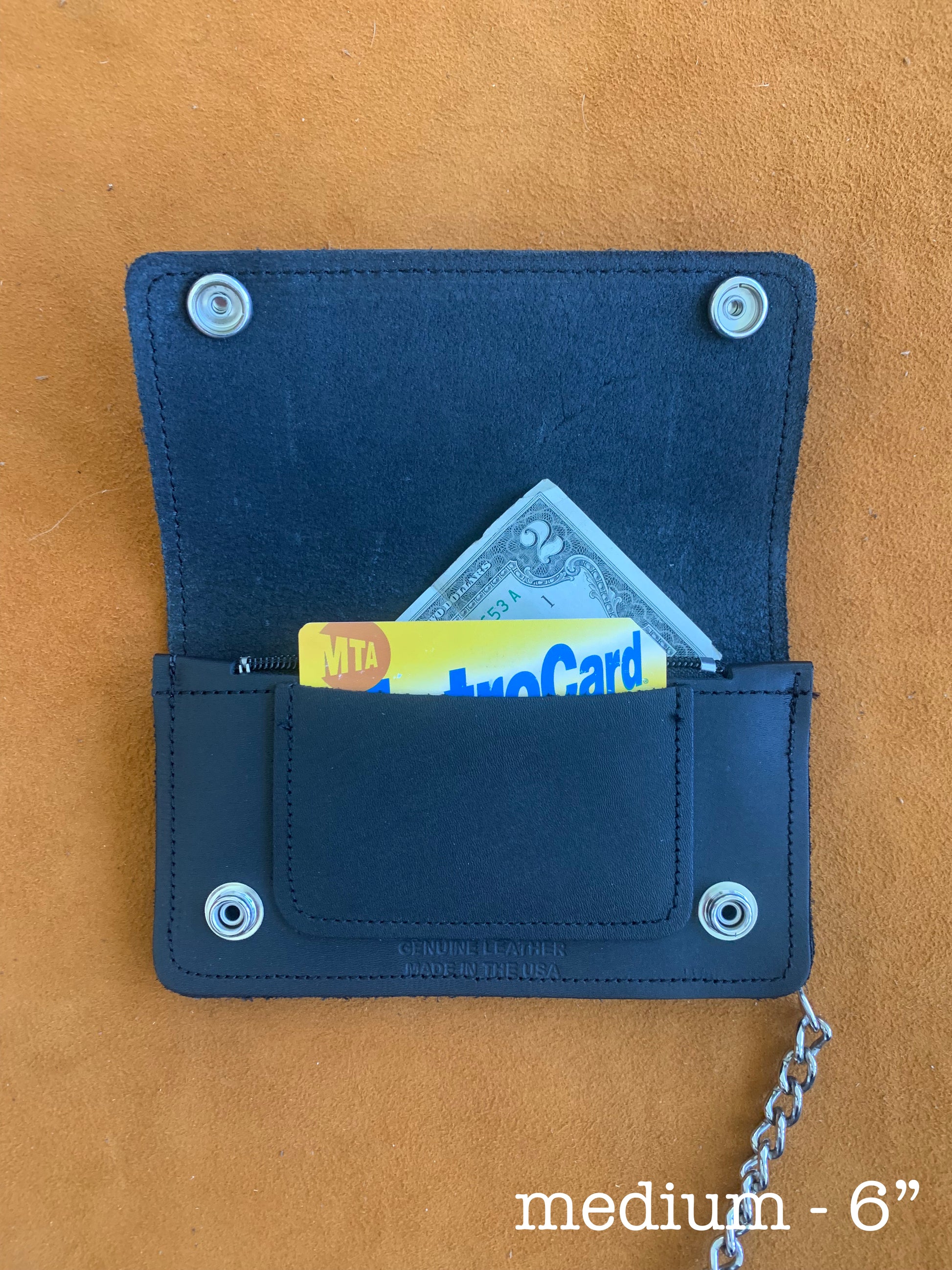 9 Pockets Genuine Leather Navy Blue Small Wallet With Sun 